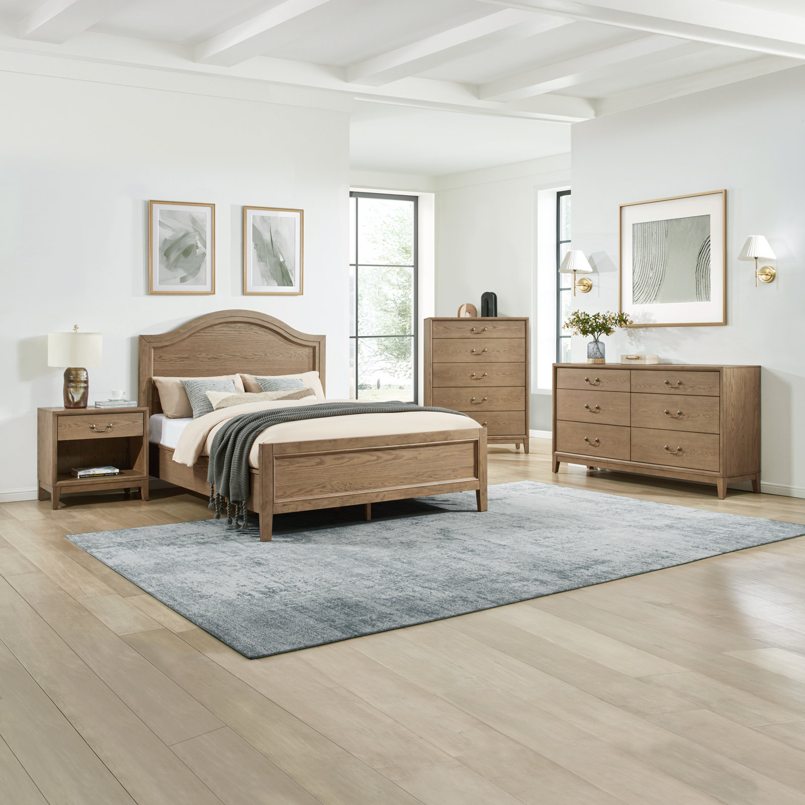 Bartlett 5-Piece Bedroom Set, Brown, King
