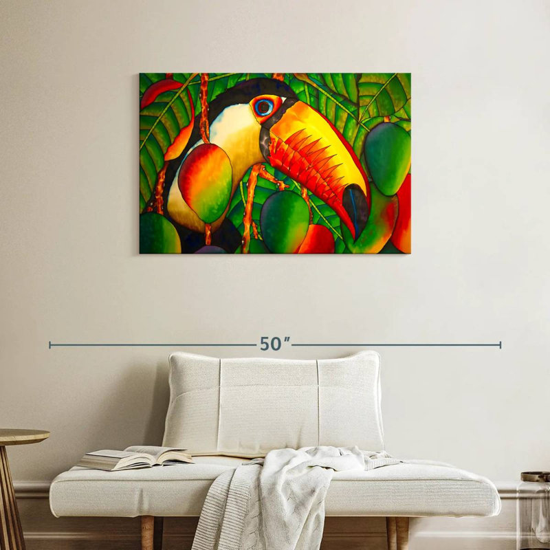 Paradise Toucan, 24" H x 36" W