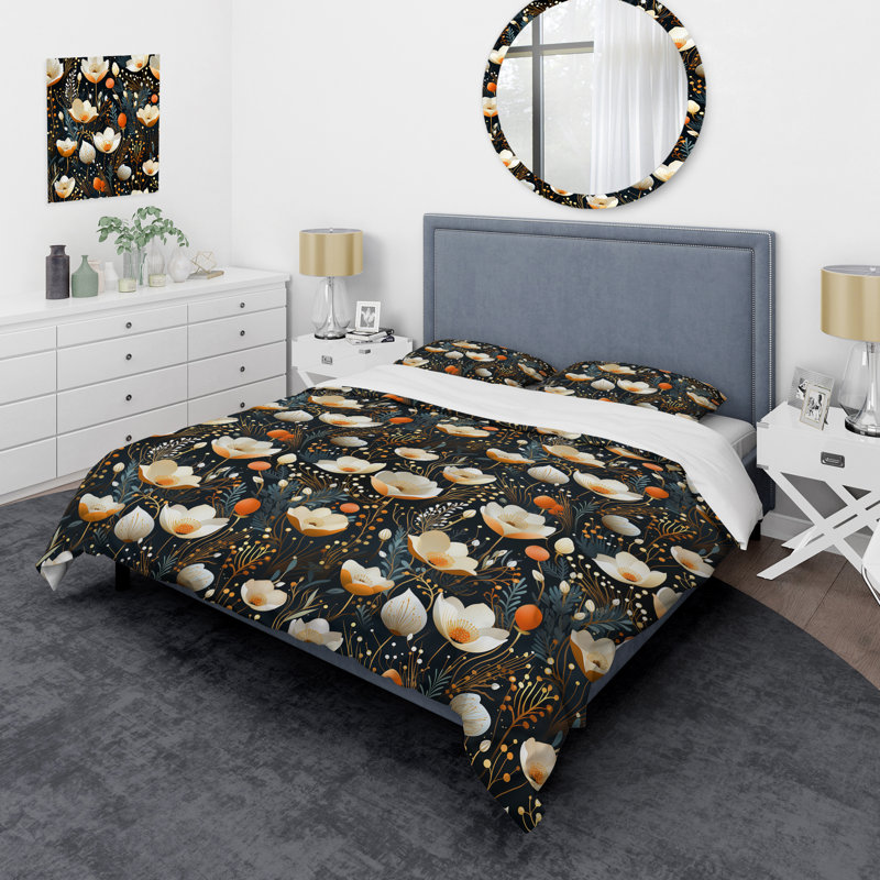 Ensemble de housse de couette Artistic Essence, Housse de couette simple + 1 taie décorative stan