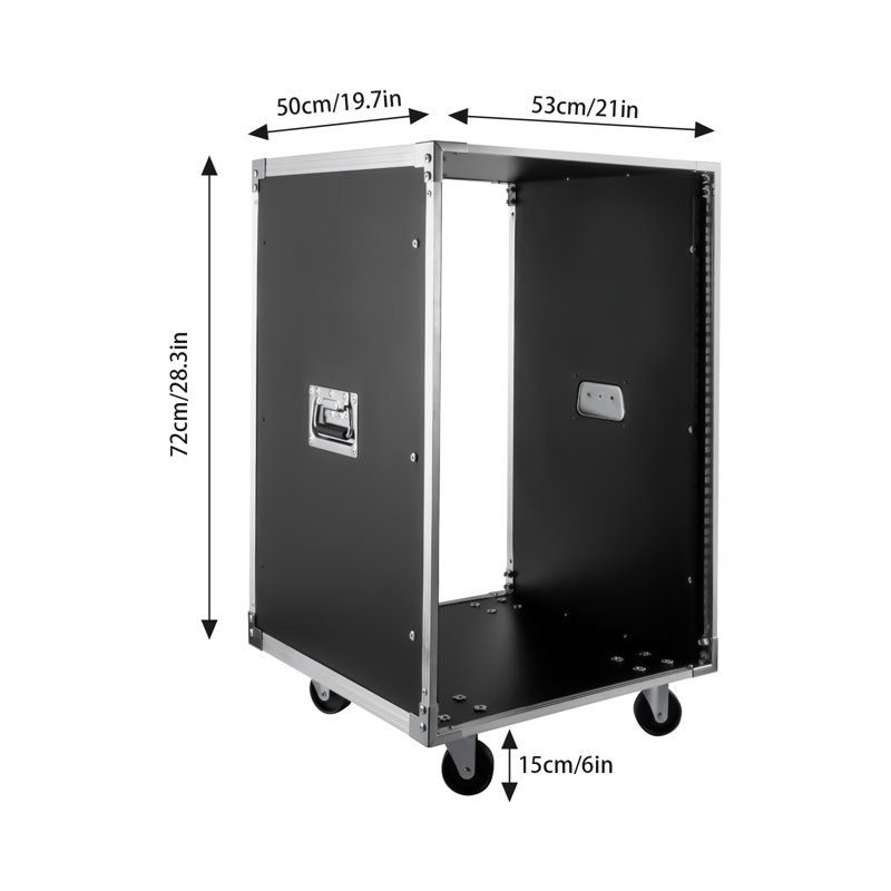Support mobile portatif 16U (H 21 po x l 34,3 po x P 19,7 po)