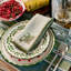 TWILL STRIPE GREEN Table runner