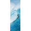 «Surfer on a Big Wave - Turquoise Sea», reproduction encadrée