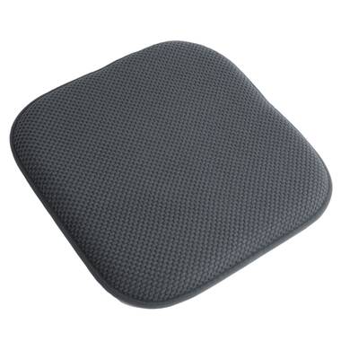 Saurya Premium Thick Comfortable Cushion Memory Foam Chair Pads Honeycomb Pattern Nonslip Rubber Back Seat Topper Rounded Square 16 x 16 SEATS Cover