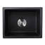 Évier à quartz 13,78 po x 17,89 po - Surface lisse rouille et écaillée pour un entretien facile avec grille de fond moulée à chaud et crépine