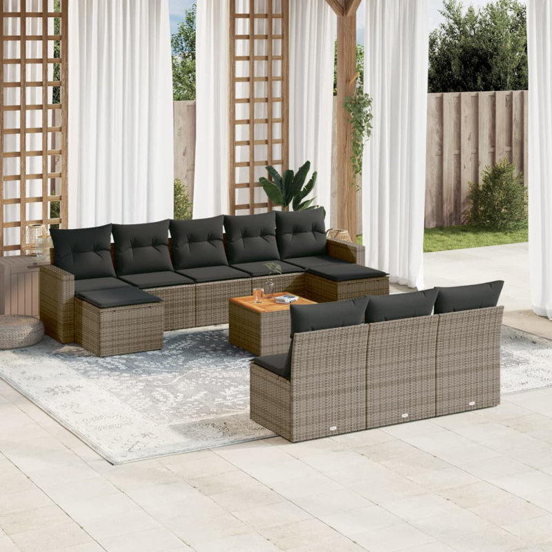  Outdoor Sofa Set Grey, Gray, Dark Gray