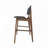 Mykeil Upholstered Counter Stool with Solid Wood Frame-2030365338