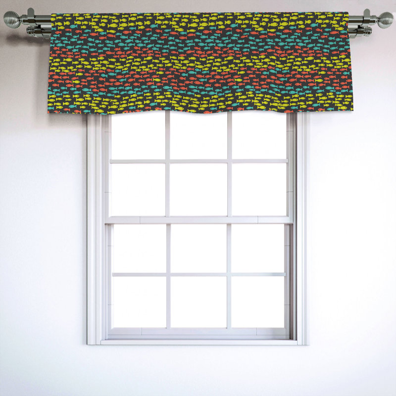 Sateen Ruffled Window Valance