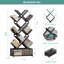Aveliss 101.6cm H x 43.18cm W Metal Geometric Bookcase