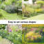 Clôture de jardin décorative 35 panneaux 35 po x 18 po x 50 pi-55801011-55801009