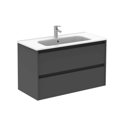 Gravette 40'' Single Bathroom Vanity with Ceramic Top