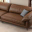 Creamy-white Genuine Leather Modular Sofa cushion couch-2111113986-2111114111