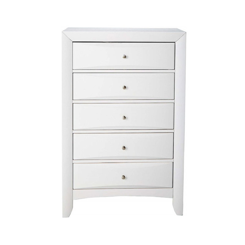 Houchins 5-Drawer Chest, White