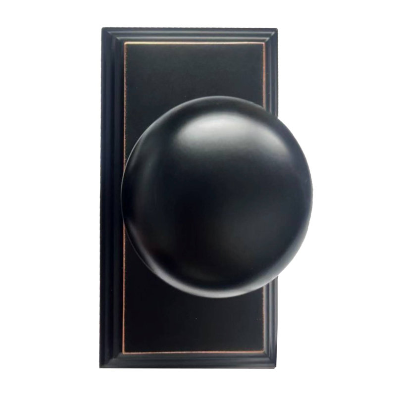 Bouton de porte de passage Impresa, Bronze huilé