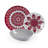Mandala Red 18 Piece Porcelain Dinnerware Set - Service for 6
