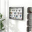 Vitrine à 5 niveaux, vitrine en verre avec 2 portes et tablettes réglables