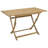  Garden Table Light Brown Solid Acacia Wood Medium Foldable