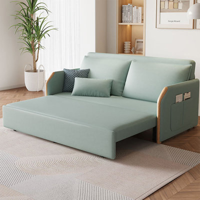 Light-green 100% Polyester Modular Sofabed cushion couch