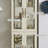 Lighted Curio Cabinet 71" Vintage Glass Display Case with Adjustable Shelves, 4 Tempered Glass Doors, Bulb Included, Wooden Square Wine Bar China Cabinet for Living Room Liquor Storage-105678893