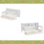 Lit de jour simple en bois avec tablettes de rangement, lit multifonctionnel avec deux tiroirs de rangement et bureau d'étude-1282915553
