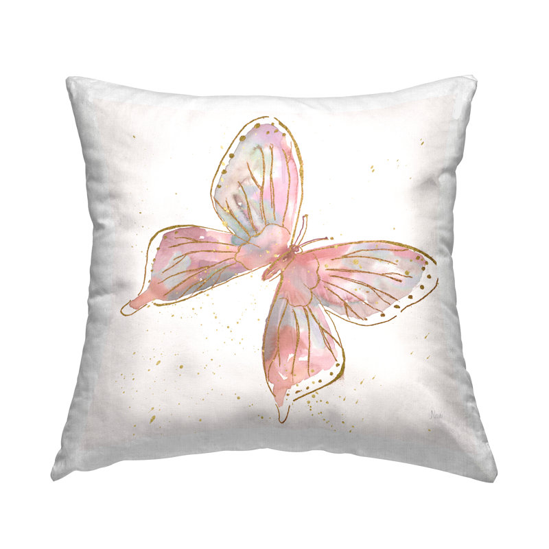 Polyester/Polyester Blend Throw Square Pillow Cover & Insert by Nan