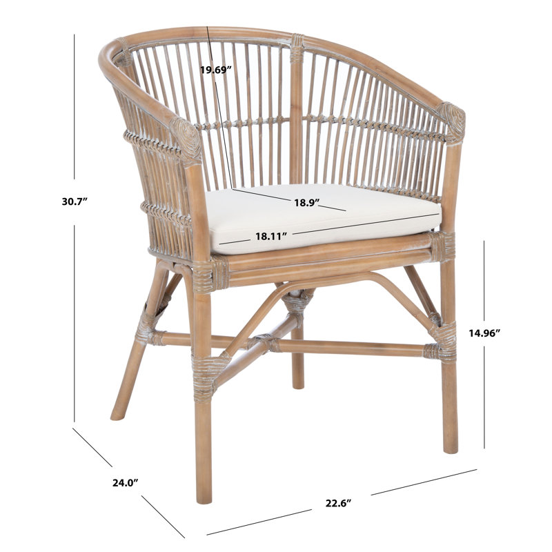 Fauteuil demi-tonneau Sawyer, Brun