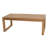 Venice 8 Pc Teak Outdoor Sofa Conversation Seating Group with Sunbrella Cushions-1975659323