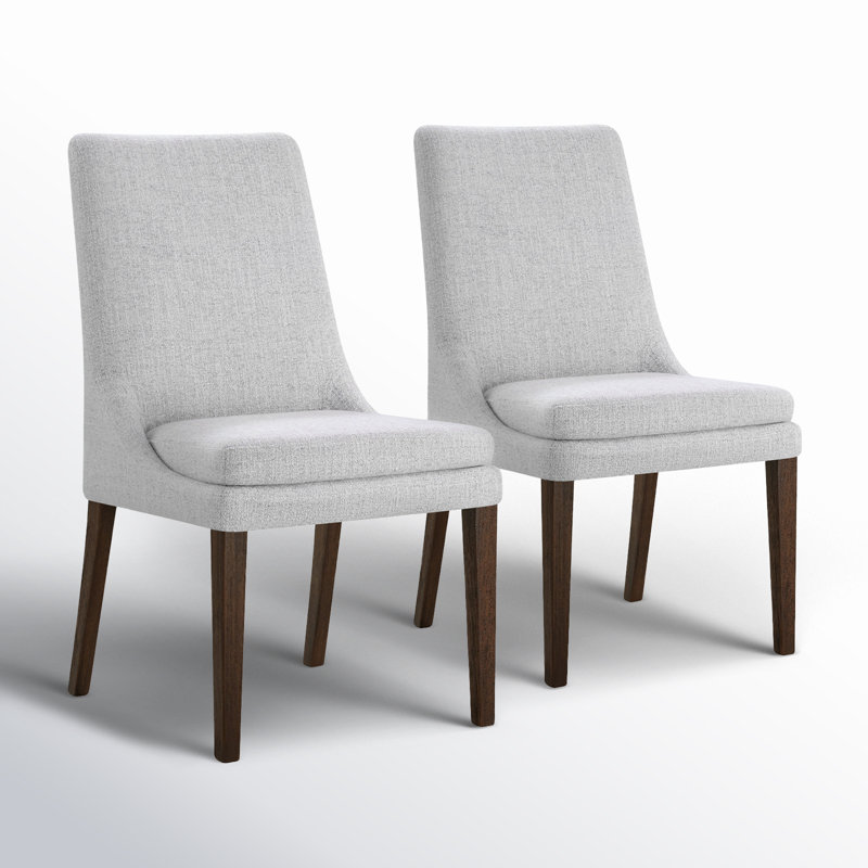Niara Upholstered Side Chair, Nathan Gray Heathered