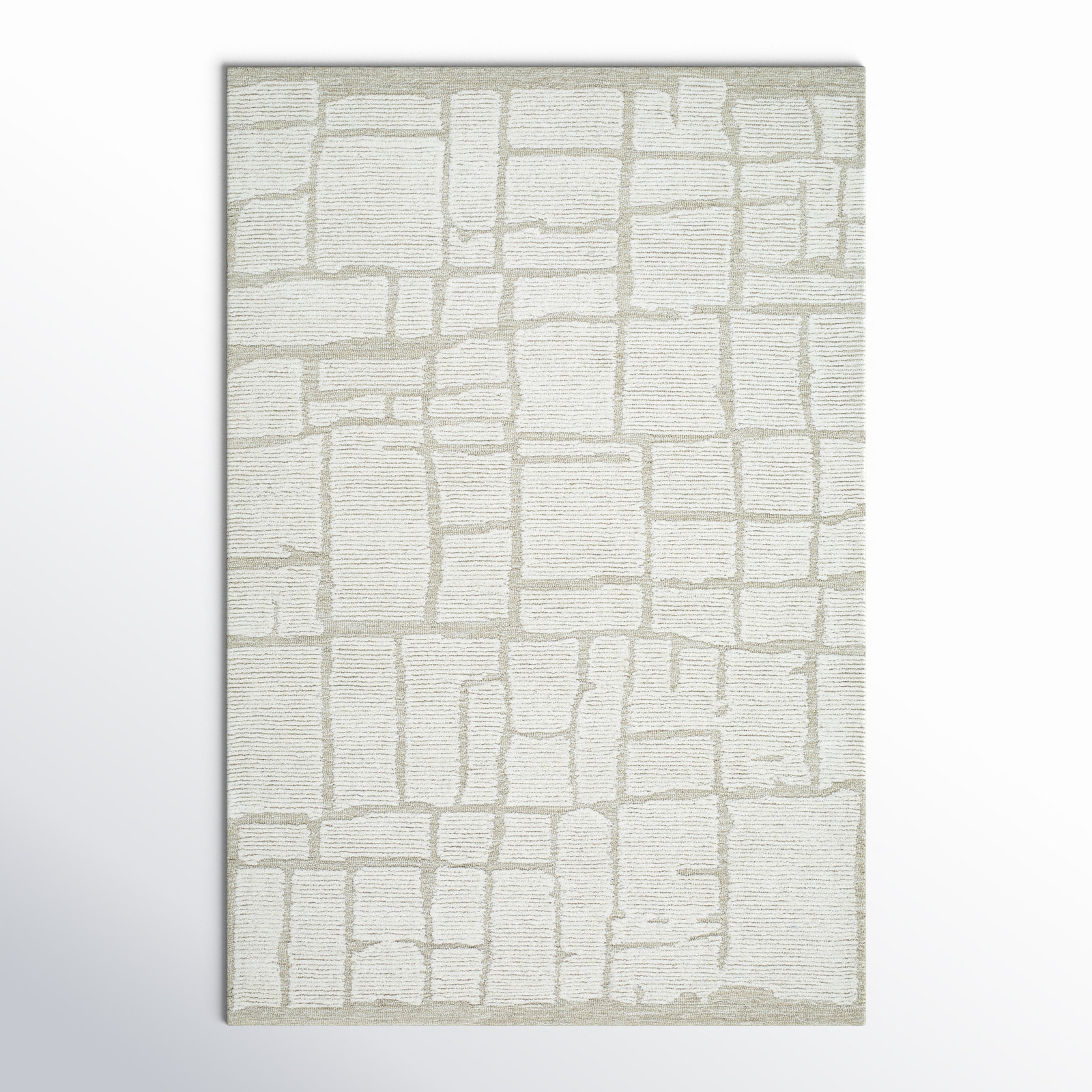 Hand-Tufted Abstract Rug, Rectangle 2' x 3'