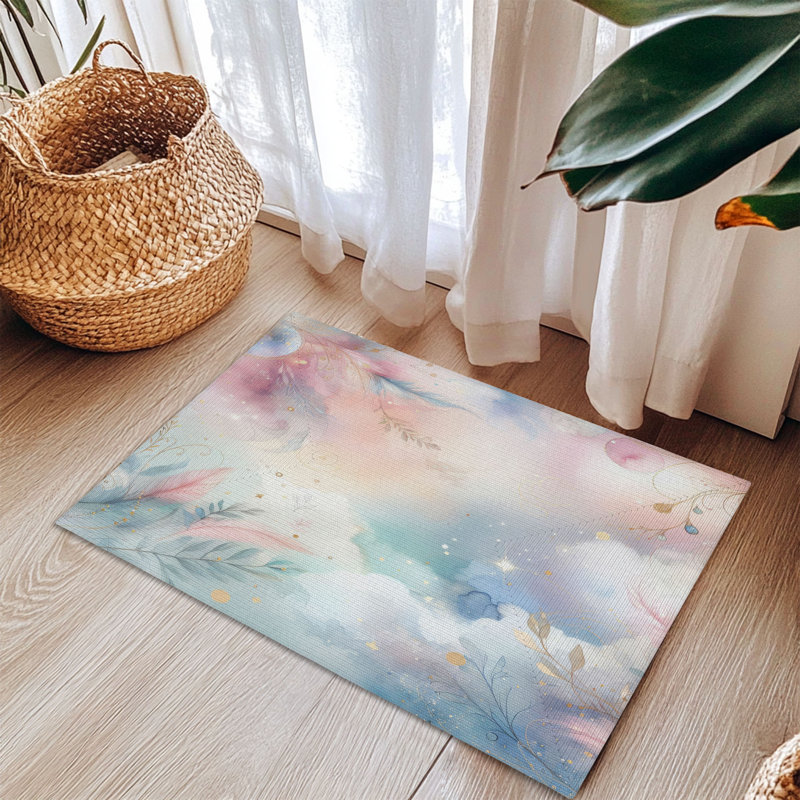 Tapis tressé Whimsical Splash, Rectangulaire 3 pi x 5 pi