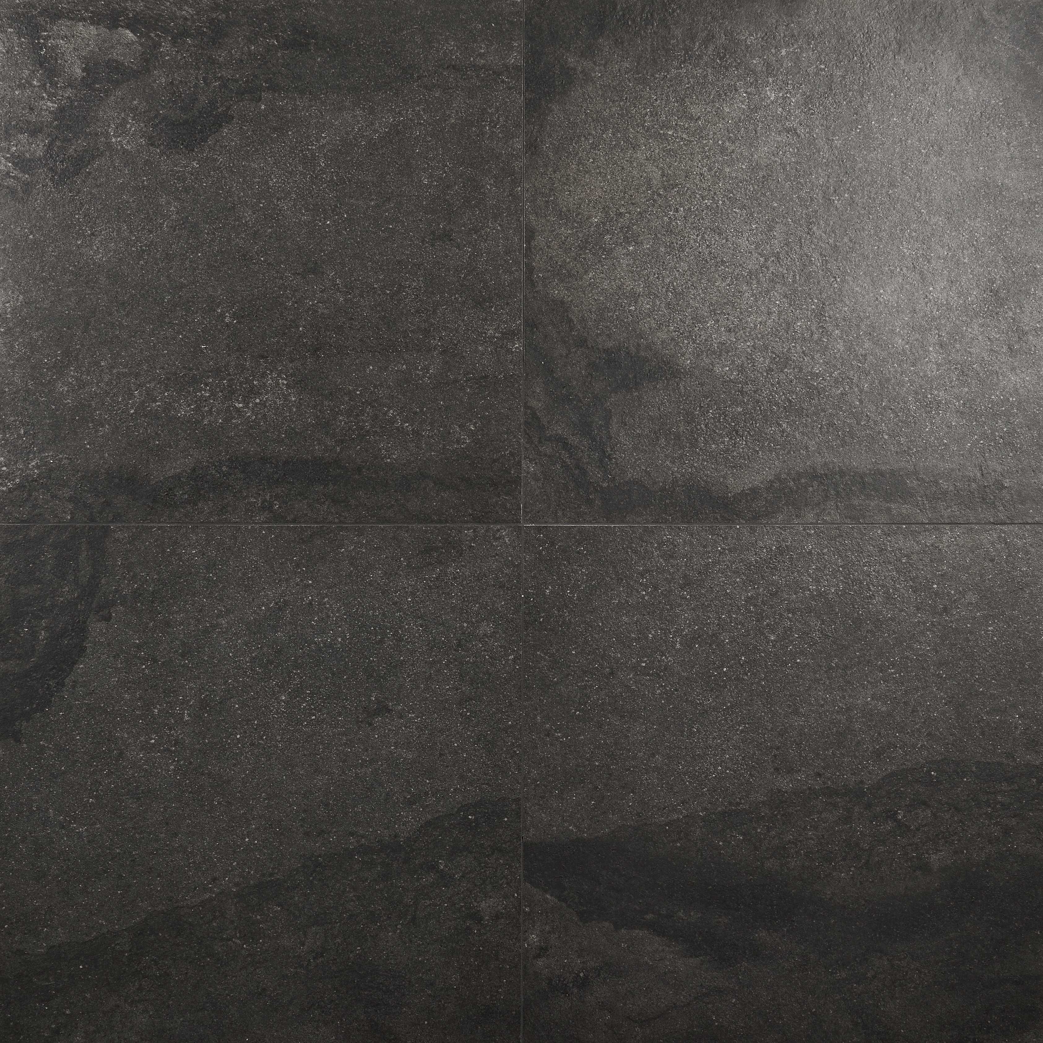 Ivy Hill Tile Dominion Charcoal Black 23.62 in. x 47.24 in. Matte Limestone Look Porcelain Floor and Wall Tile (15.49 Sq. ft./Case)