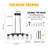 Neyba 5 - Light Dimmable Kitchen Island Rectangle Chandelier