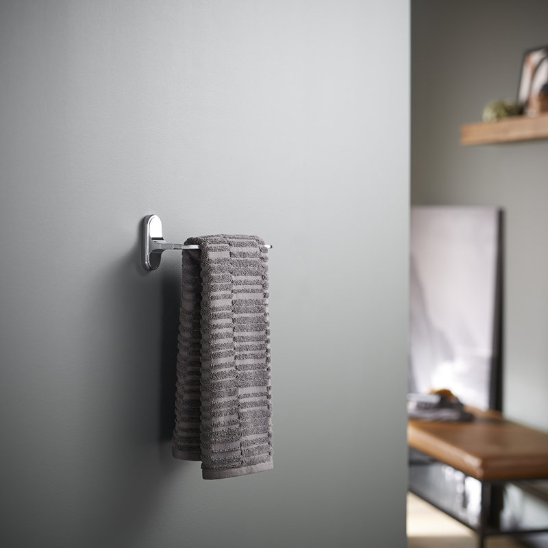 Industrial Towel Arm, Polished Chrome
