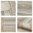Woven Texture Stripe Bath Rug Natural 22X58"