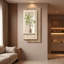 «Sandstone Led Sensor Wall Art», couloir d'entrée éclairé, décor de verdure pour la porte d'entrée-315564597-315564599