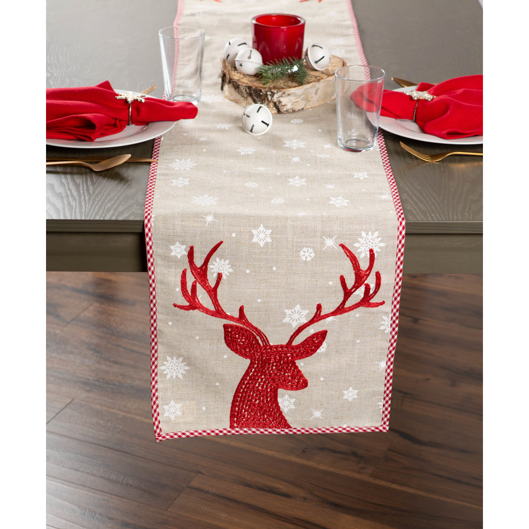 Scarlett 100% Cotton Christmas Table Runner The Holiday Aisle® 