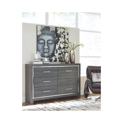 Commode double 6 tiroirs Layeska