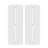 Space-saving Interior Doors, Solid Mdf Panel, Modern White Design For Home Storage
