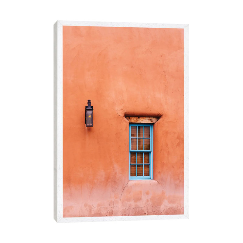 Santa Fe Architecture V by Bethany Young - Print on Canvas, 152.4cm H x 101.6cm W x 3.81cm D, White Framed