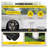 5-Pack HDPE Trench Drain System with Plastic Grate - Heavy Duty Channel Drain for Garage, Driveway & Garden - Modular Linear Floor Drainage Kit