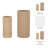 Modern Vases Set - Stoneware Woven Synthetic Wicker Ceramic Decorative Accent Vessels - Set of 2-86748919