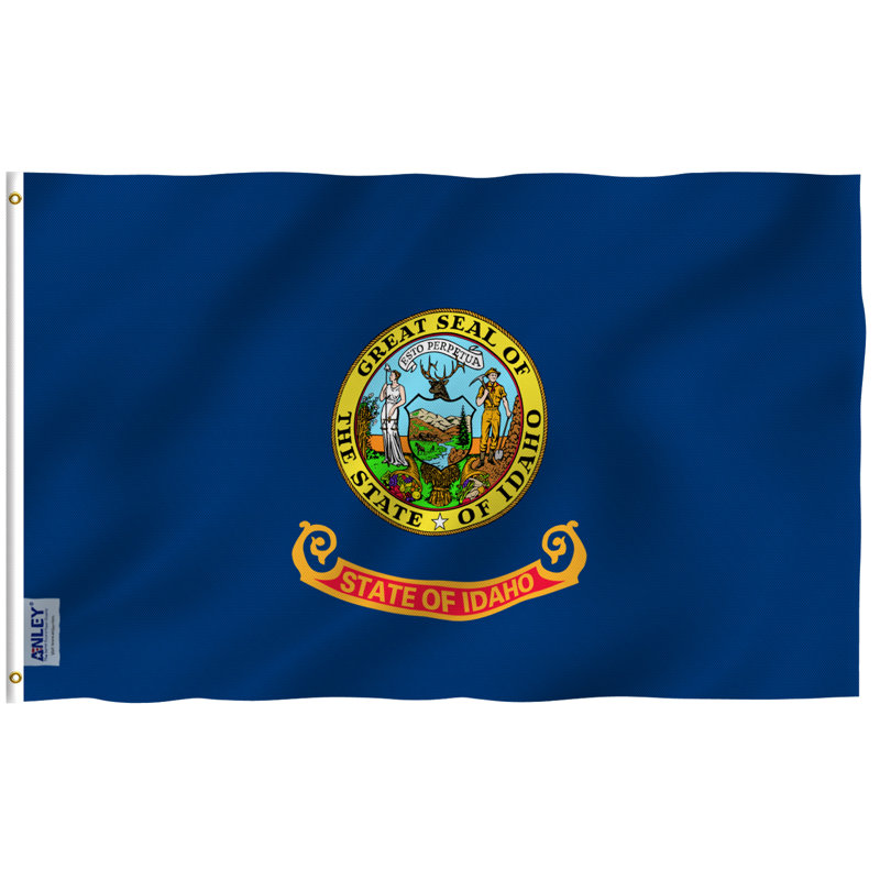 Polyester 36 po x 60 po Idaho State Flag Drapeau de la maison