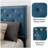 Aleiny Velvet Bed with Adjustable Upholstered Headboard-436444922-436444920