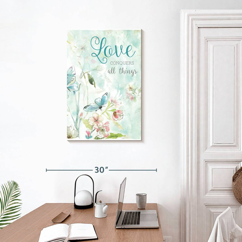 Hardie Love Conquers All Things, H 30 po x l 20 po