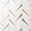 Vara Polished Marble And Brass Mosaic-640500534