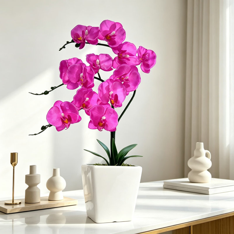Arrangement de plantes orchidées artificielles Phalaenopsis