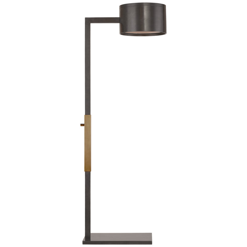 Larchmont Task Floor Lamp, Bronze/Antique-Burnished Brass