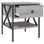 Tahnaout 40cm W Iron Bedside Table-135005044-169839290