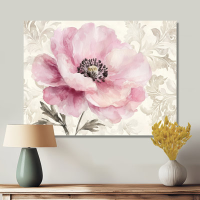 Vintage Elegance Of Pink Peonies III - Peonies Metal Print Wall Art