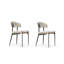 Italian Minimalist Ultra Fine Leather Backrest Dining Chair