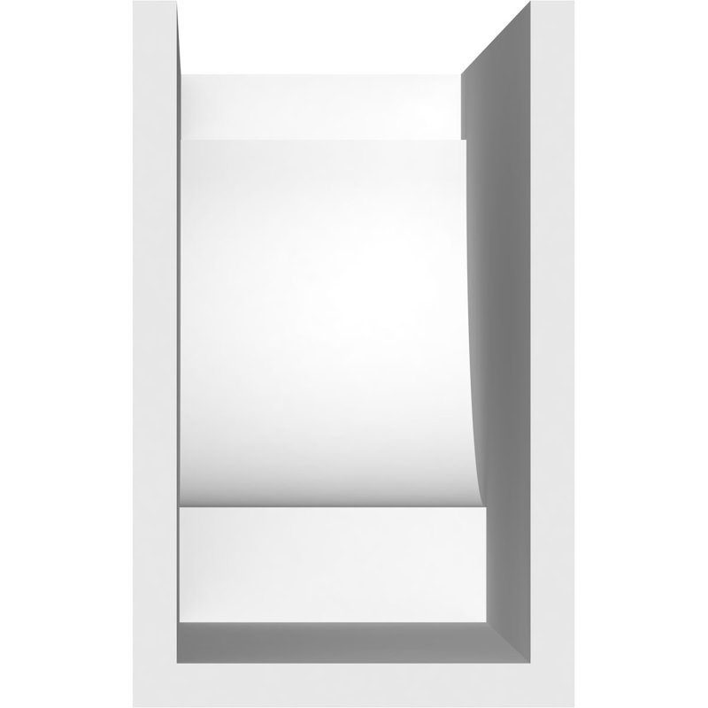 5"W x 8"H x 16"L Standard Alpine Architectural Grade PVC Rafter Tail, 8"H x 5"W x 16"D